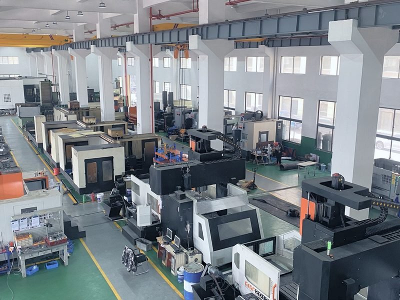 Elevated view of HM Manufacturing’s mold machining workshop