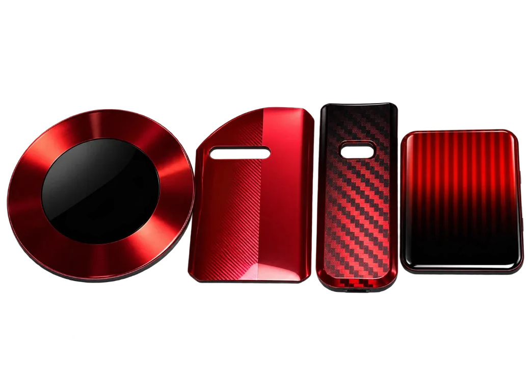 Injection molded consumer electronics housings with IML decorative finishes